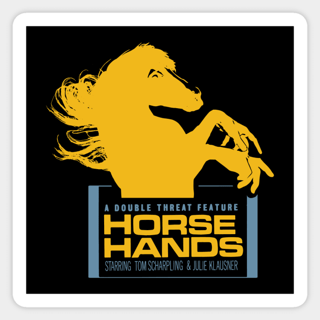 Horse Hands Dark Sticker by DOUBLE THREAT